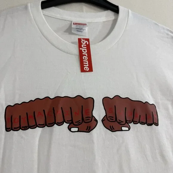 Supreme x Toy Machine Fist Tee Size Large White Brand New
